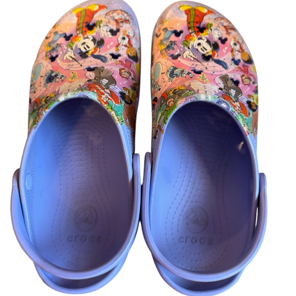 CROCS Men Disney 100 Year Celebration Collection Sz 12 - Light Purple